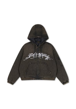 Ed Hardy, MENS WASHED GRAPHIC RELAXED CANVAS JACKET - Veste légère - black