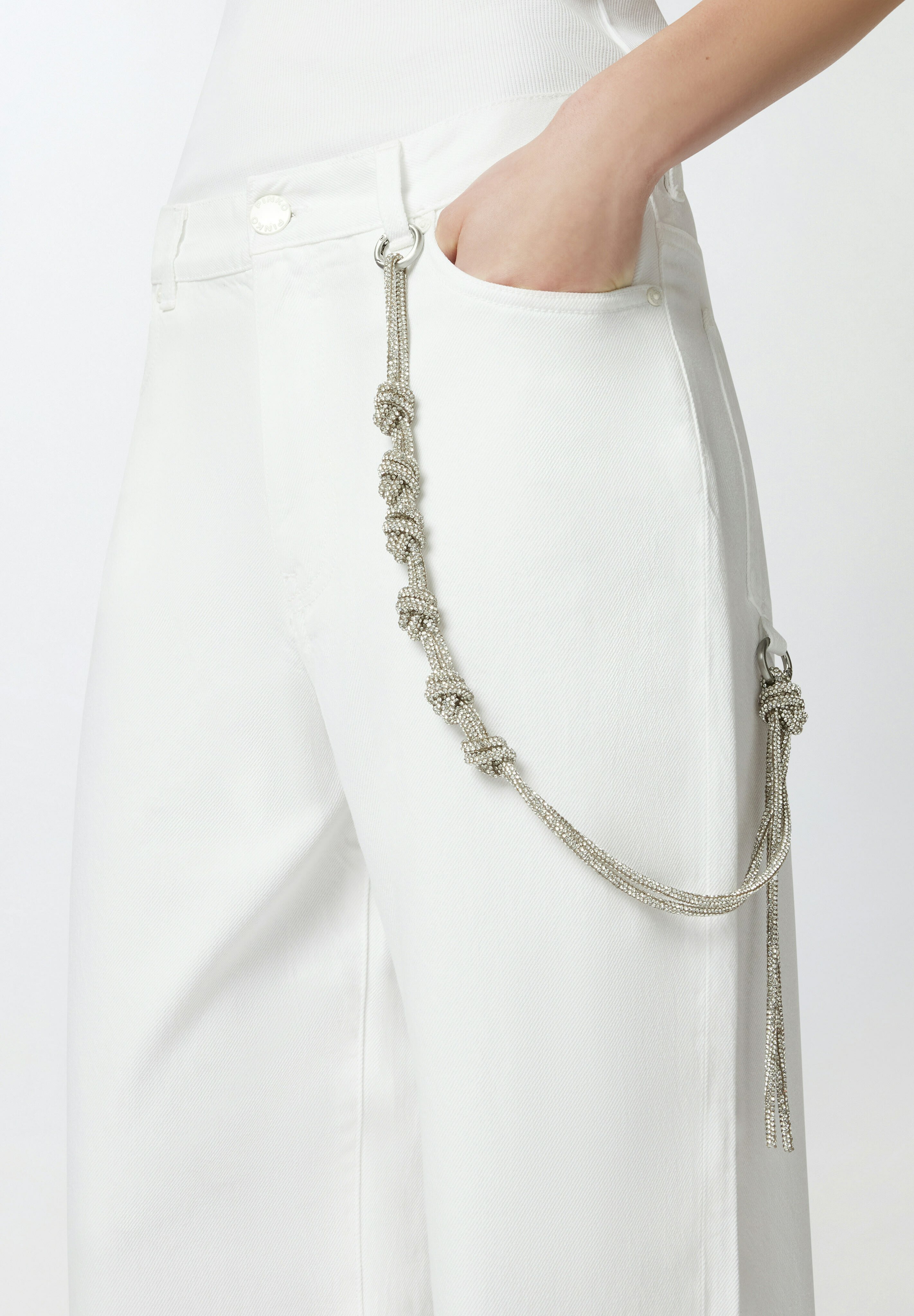 Pinko LAURYN - Jeans a sigaretta - bright white/bianco