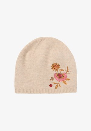 FatFace, FLORAL EMBROIDERED BEANIE - Beanie - oatmeal