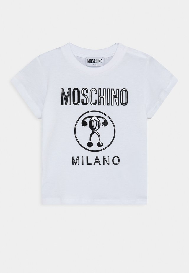 ADDITION UNISEX - Print T-shirt - optic white