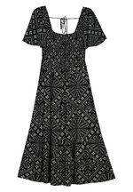 Springfield HONEYCOMB MIDI - Freizeitkleid - black/schwarz - Zalando.at