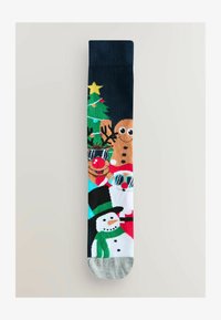 Atlasīts, blue green scenic reindeer