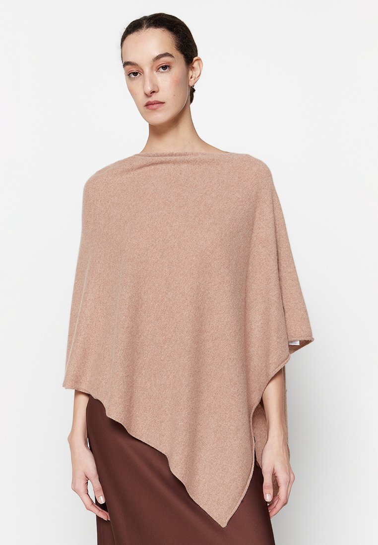 Just Cashmere Poncho camel