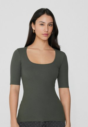 T-shirt basic - grün safari green