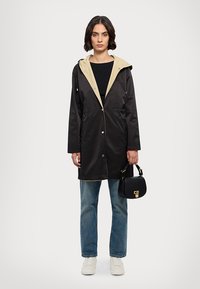 Lauren Ralph Lauren REVERSIBLE HOODED ANORAK - Parka - black/birch tan