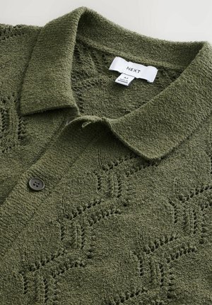 Next REGULAR FIT SHORT SLEEVE - Camicia - khaki green