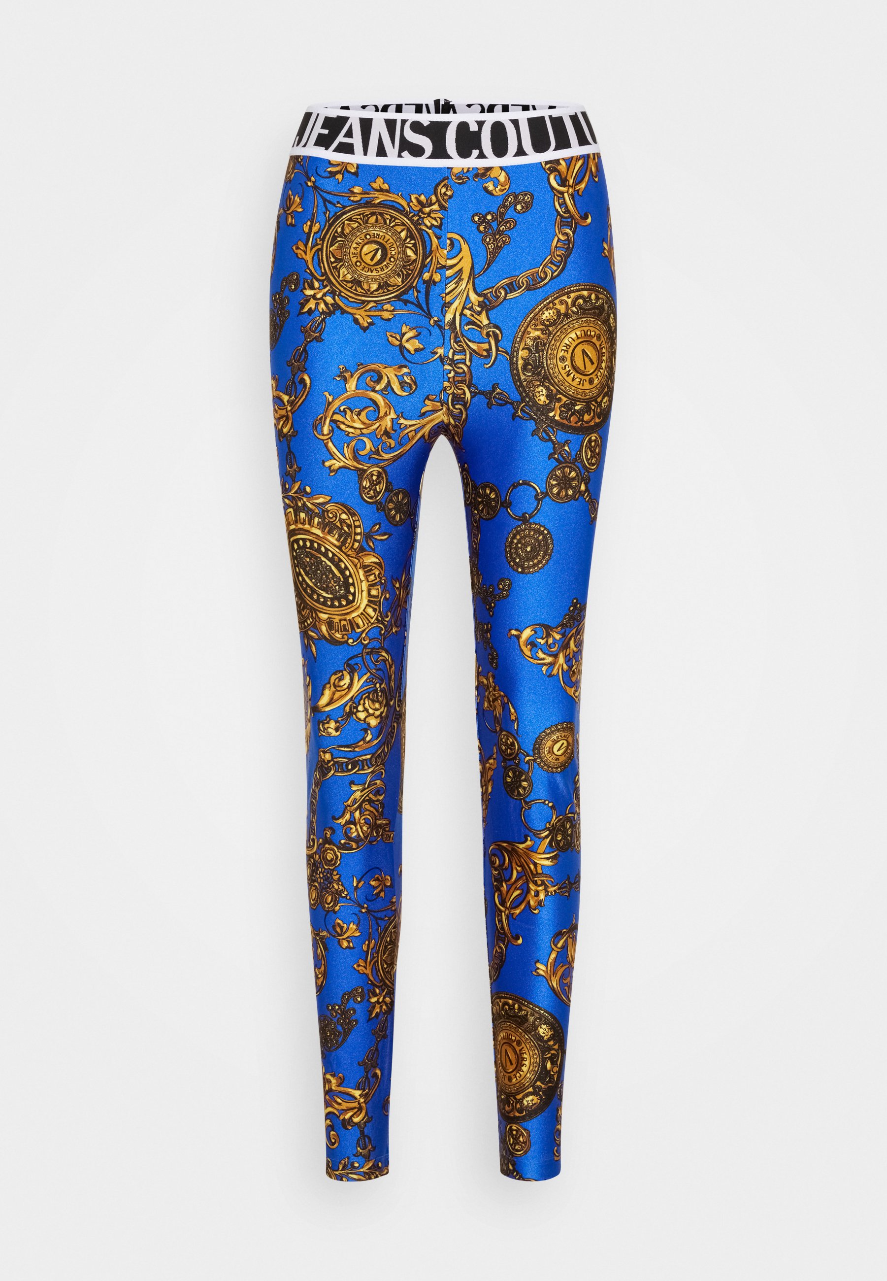 Versace Jeans Couture PANTS - Legging - blue/gold/blauw - Zalando.nl