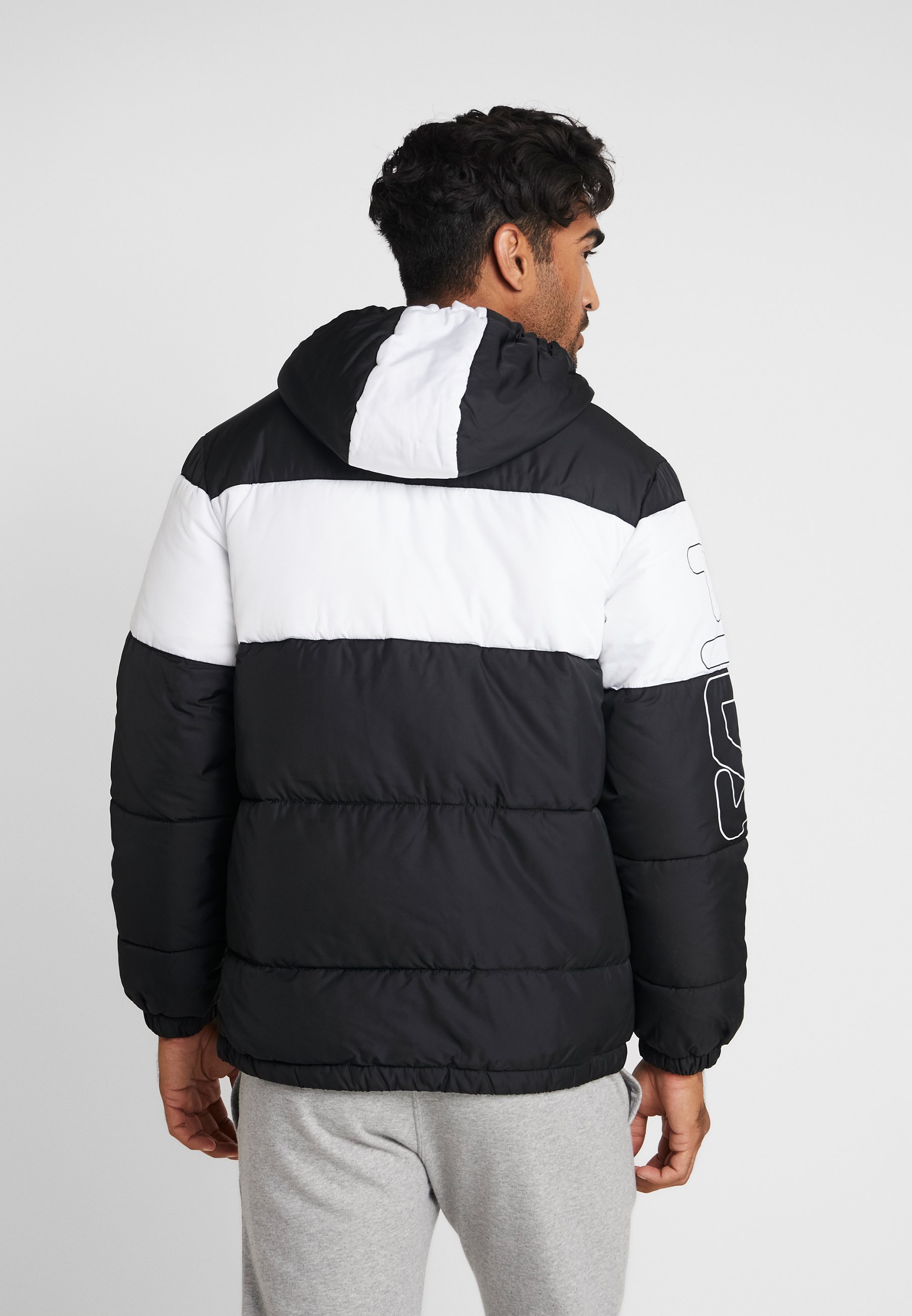 Fila DEWE Vinterjacka blackbright white Zalando.se dewe padded jacket, black bright white, m, fila – fila