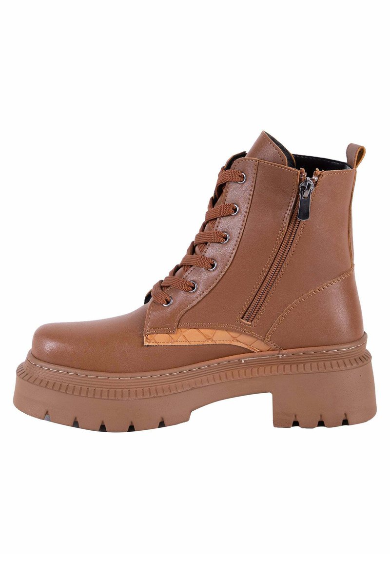 Jacey Quinn Botines con cordones - cognac/marrón claro - Zalando.es