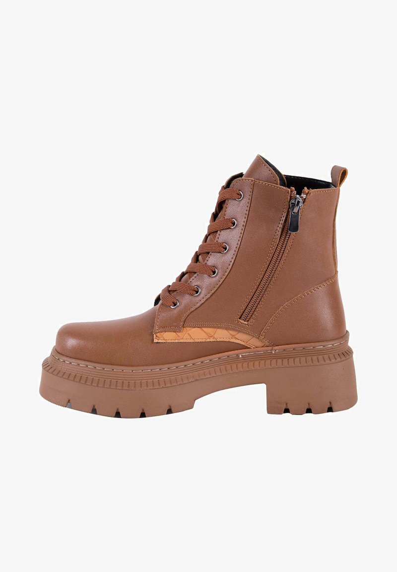 Jacey Quinn Botines con cordones - cognac/marrón claro - Zalando.es