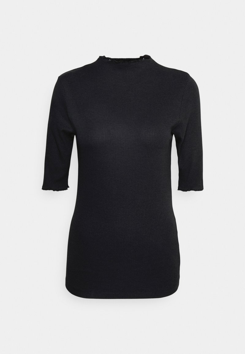 Damen T-Shirts | Vero Moda Tall VMVIO HIGH NECK T-Shirt basic black/schwarz - LE59158 Damen T-Shirts | Vero Moda Tall VMVIO HIGH NECK T-Shirt basic black/schwarz - LE59158