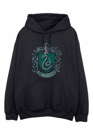 HARRY POTTER SLYTHERIN DISTRESSED CREST - Hoodie - black