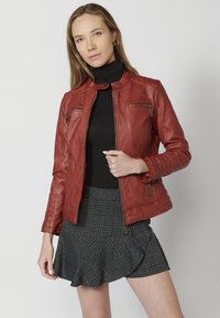 Koroshi Jakna iz umetnega usnja - rojo