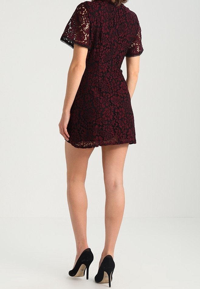 Fashion Union Petite Cocktail dress / Party dress - dark red - (Pre-owned)  - Zalando.ie