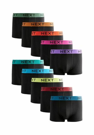 Next TEN PACK - Boxer alsónadrág - black metallic green blue waistband