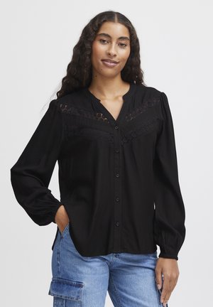 HABINE VNECK   - Blouse - black