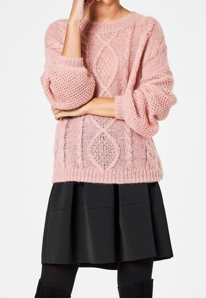 Stickad tröja - light pink