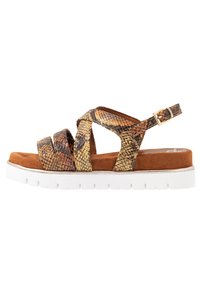 Marco Tozzi Platform sandals - saffron/multicolor