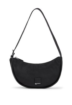 BOX LOGO SOFT HALFMOON BAG - Borsa a tracolla - black