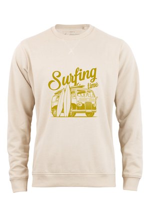 SURFING TIME - Sweatshirt - beige