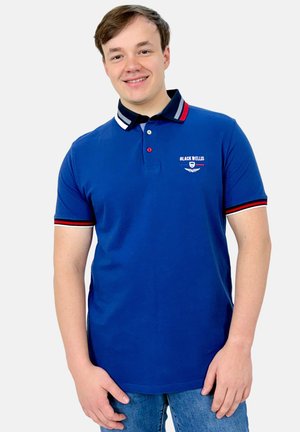 BLACK WELLIS, POLO LEONARD - Polo - bleu royal