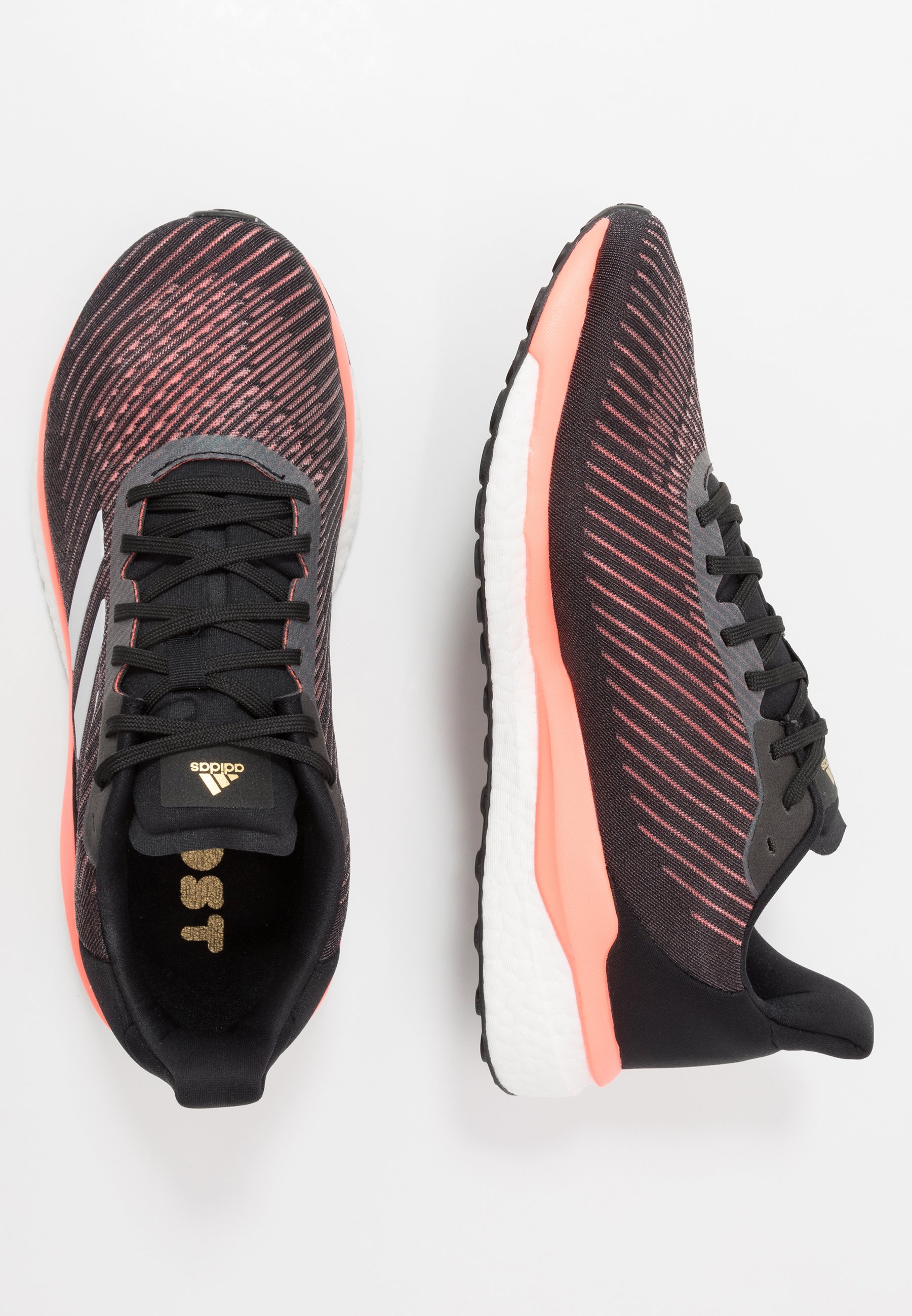 adidas Performance SOLAR DRIVE 19 - Nøytrale løpesko - core black/grey/signal coral adidas Performance SOLAR DRIVE 19 - Nøytrale løpesko - core black/grey/signal coral