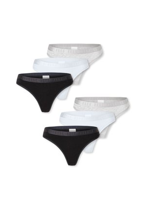 6-PACK SUPER SOFT - Thong - schwarz grau weiß