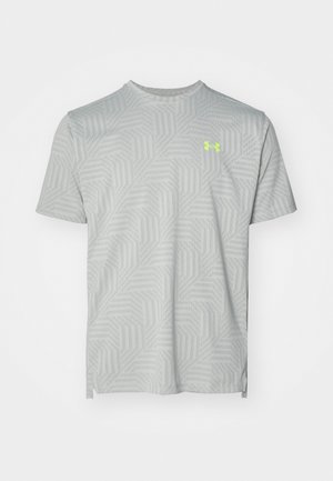 Under Armour TECH VENT GEOTESSA  - Sportiniai marškinėliai trumpomis rankovėmis - hydro green/silica green/high vis yellow