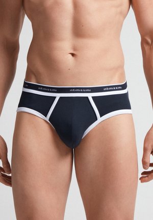 AUS STRETCH MIT LOGO - Slip - blu notte/bco