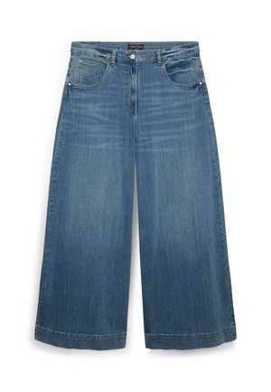 Fiorella Rubino, JEANS WIDE LEG LAVAGGIO USED - Wide leg - blu