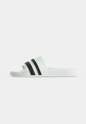 GCDS, ESSENTIALS LOGO SLIDE UNISEX - Домашни пантофи - white