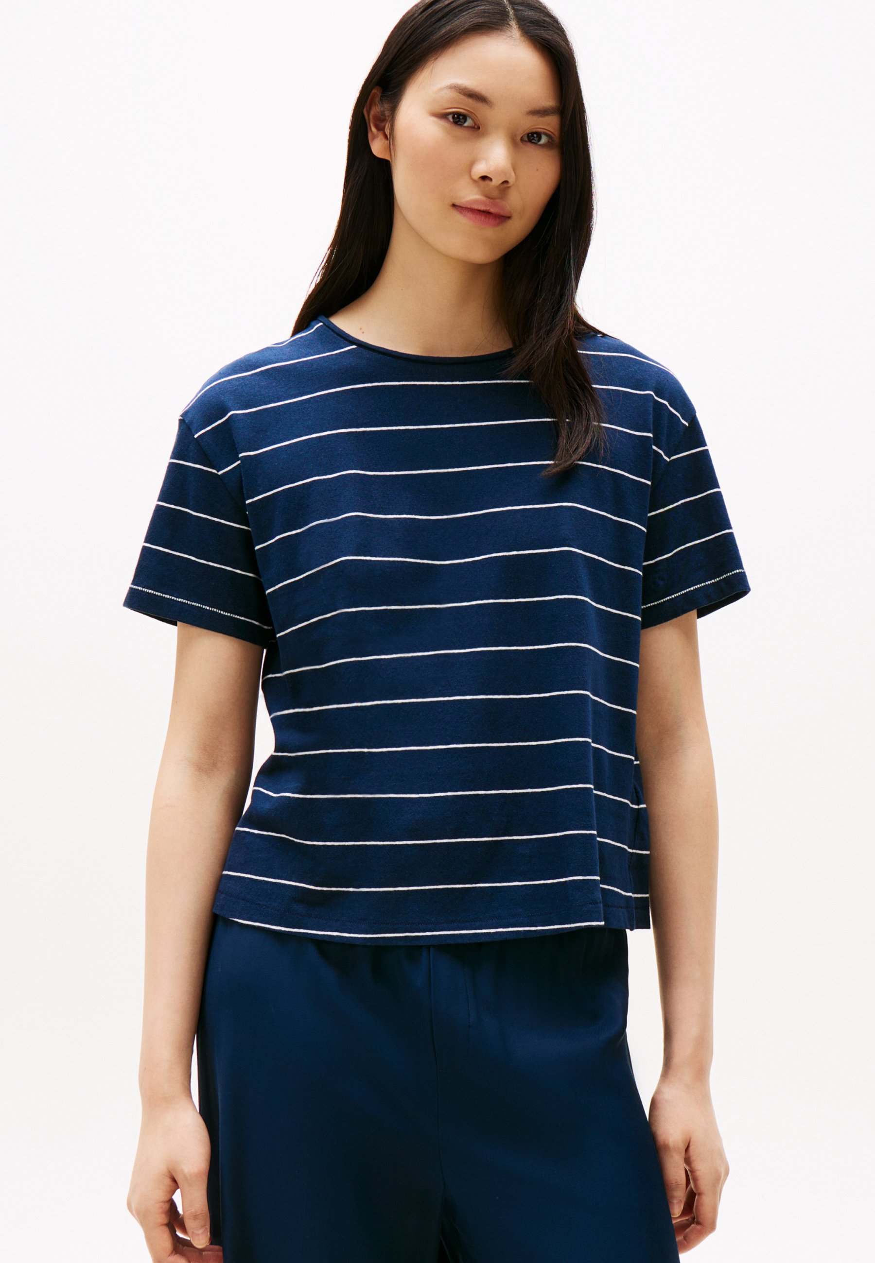 売れ筋商品|||トミー ヒルフィガー Tシャツ レディース トップス BRETON TEE - Print T-shirt - yale navy Tommy Hilfiger BRETON TEE - Print T-shirt - yale navy/dark