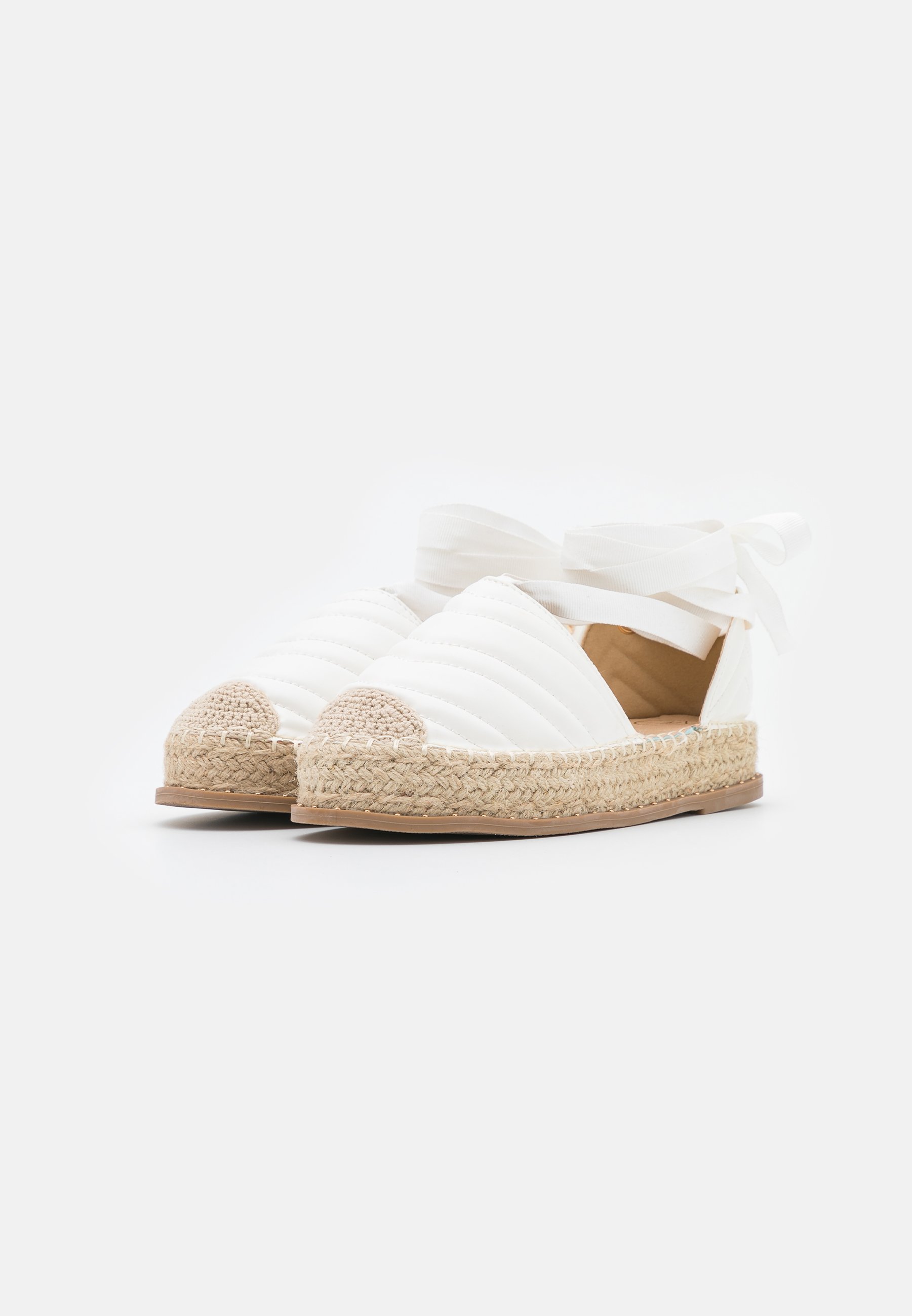 Women PADDED FLATFORM TIE UP SHOES - Espadrilles Women PADDED FLATFORM TIE UP SHOES - Espadrilles