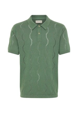 Blend, BHDURAN STRUCTURE KNIT - Polokošeľa - duck green