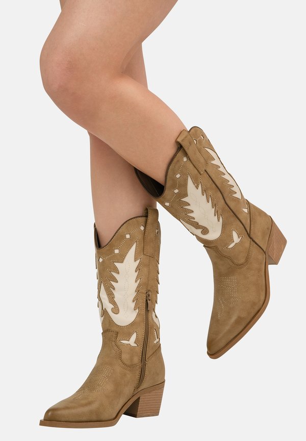 Cowboy-/Bikerboot - natur