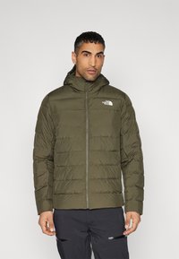 The North Face - ACONCAGUA HOODIE - Down jacket - new taupe green Thumbnail Image 1