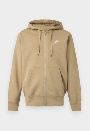 Nike Sportswear, M NK CLUB BB FZ HOODIE - Φούτερ με φερμουάρ - parachute beige/white
