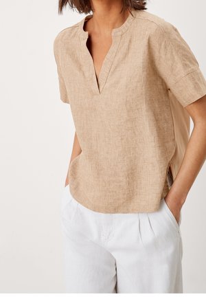 T-shirt basic - mottled beige