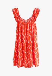 Odabrano, red pink wiggle stripes