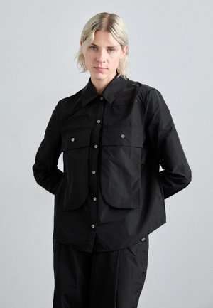 SARAH LIQUID TAFFETA - Cămașă - jet black