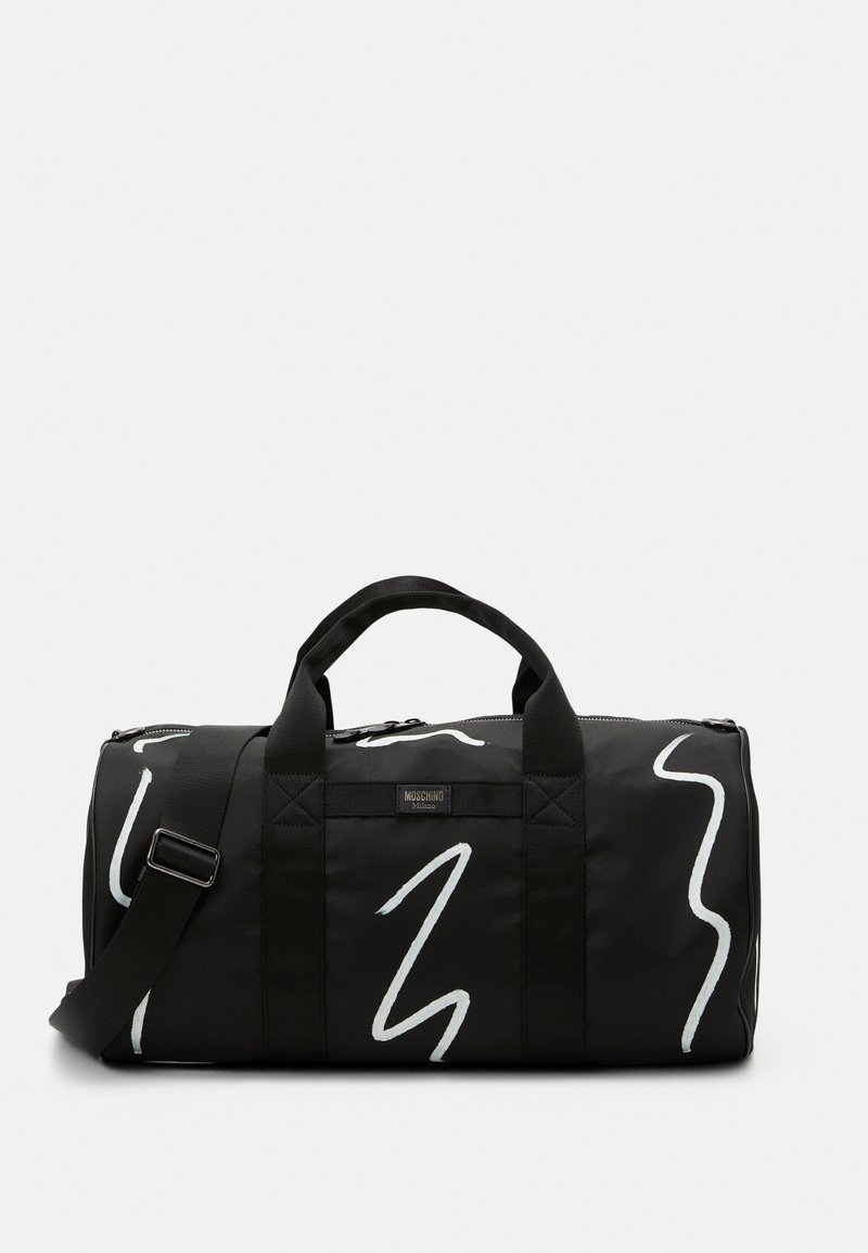 MOSCHINO TRAVEL BAG UNISEX Holdall fantasy print black/black