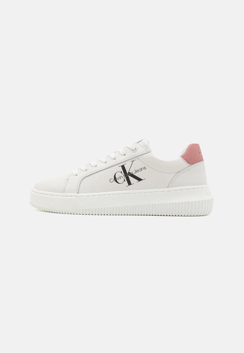 Calvin Klein Jeans CHUNKY CUPSOLE LACEUP MON - Tenisky - bright white/whisper pink
