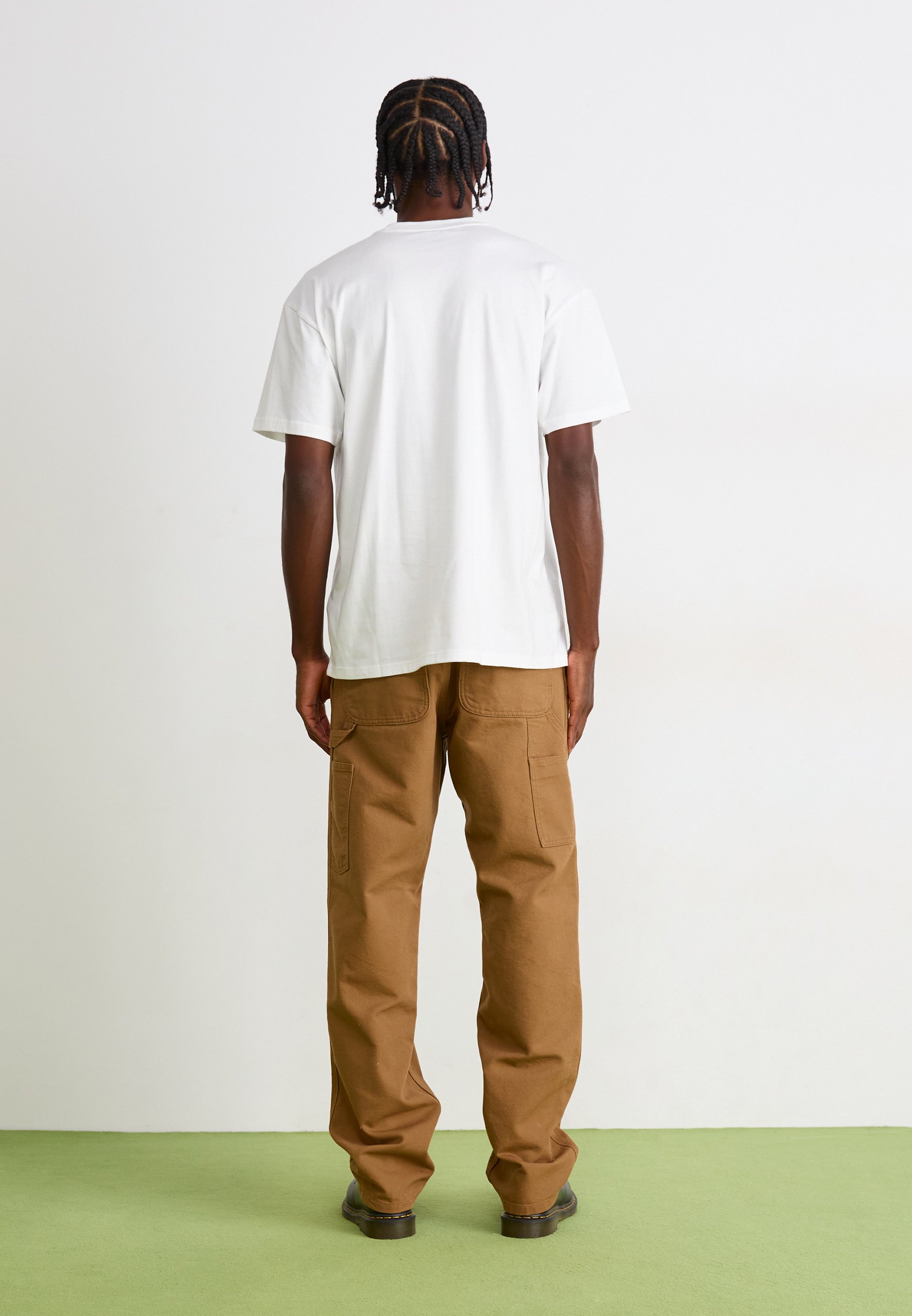 Carhartt WIP SINGLE KNEE PANT - Calças - hamilton brown rinsed