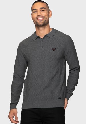 THORTON - Strickpullover - mid grey marl