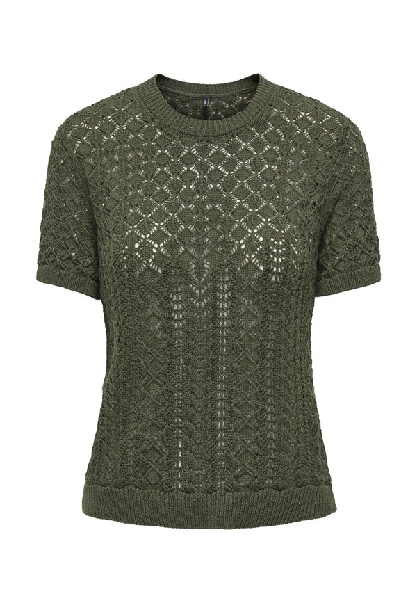 ONLSAGA LIFE SS O-NECK - Basic T-shirt - khaki4