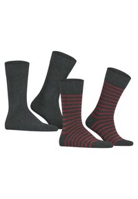 Esprit FINE STRIPE 2-PACK - Socks - anthra mel