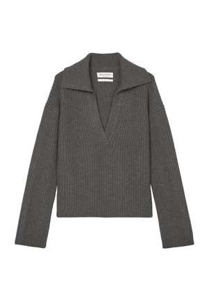 Marc O'Polo, LONGSLEEVE - Strickpullover - deep grey melange