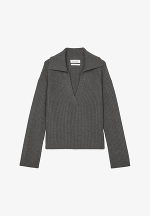 Marc O'Polo, LONGSLEEVE - Strickpullover - deep grey melange