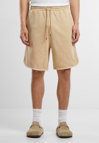 Urban Classics WASHED PIPED - Pantalon de survêtement - unionbeige