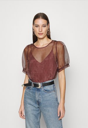 RYDER BLOUSE - Pusero - cognac
